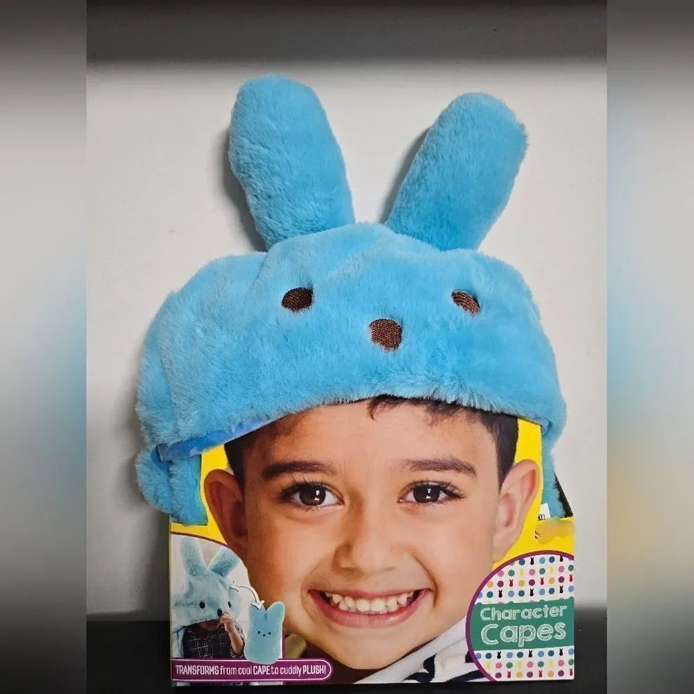 Kids Easter Blue Peeps WearableâHooded Blanket Fuzzy Super Soft Warm Cozy Plush